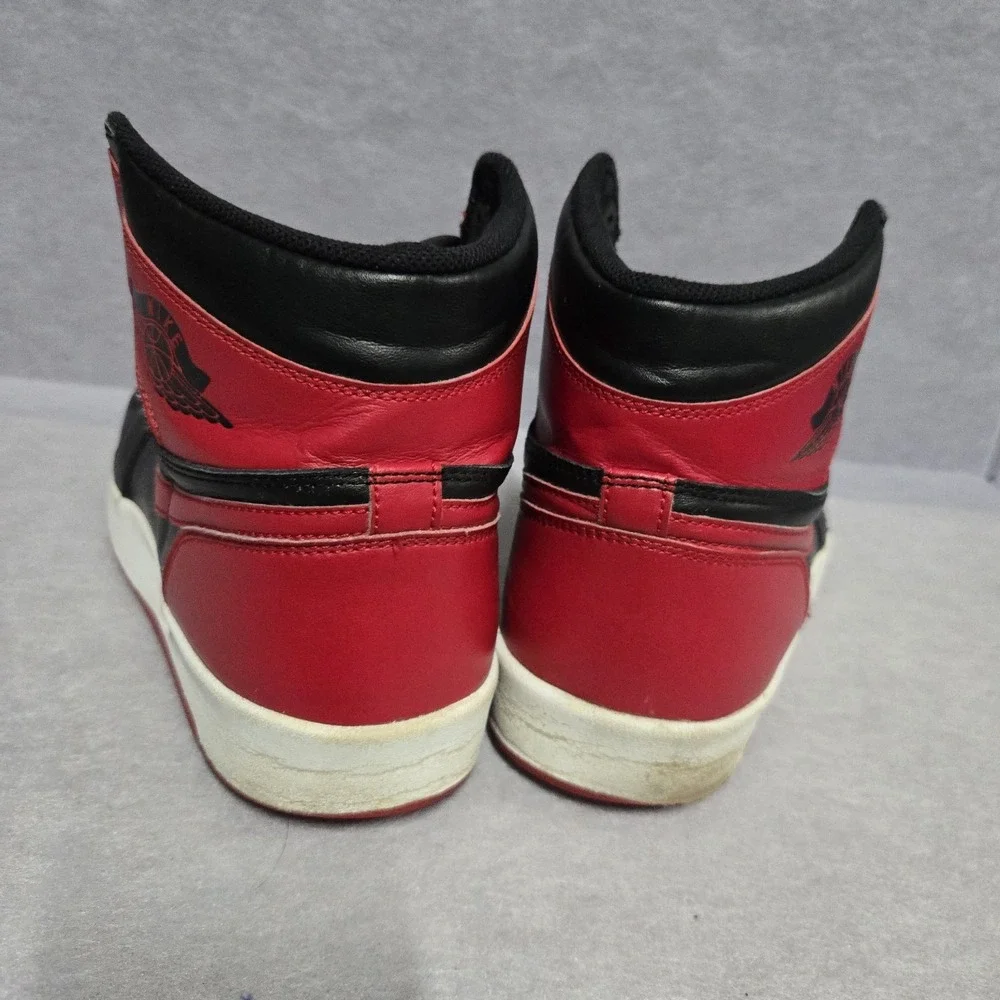Nike Air Jordan 1 Retro OG High Banned Bred Sz 12 Red & Black